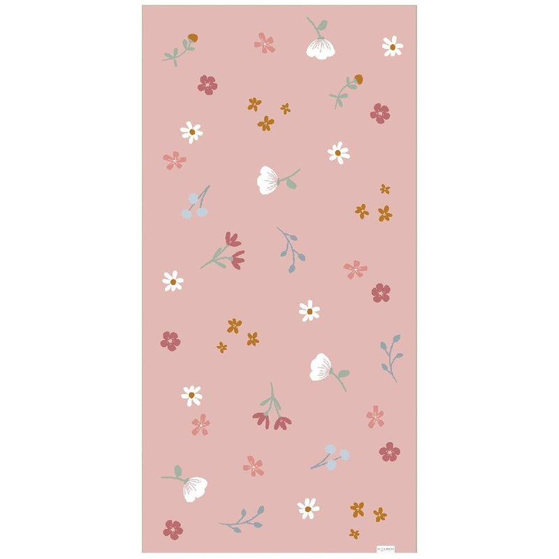 Afbeelding laden in galerijviewer, Merkloos sans marque little dutch pink flowers strandlaken 60x120 cm lichtroze