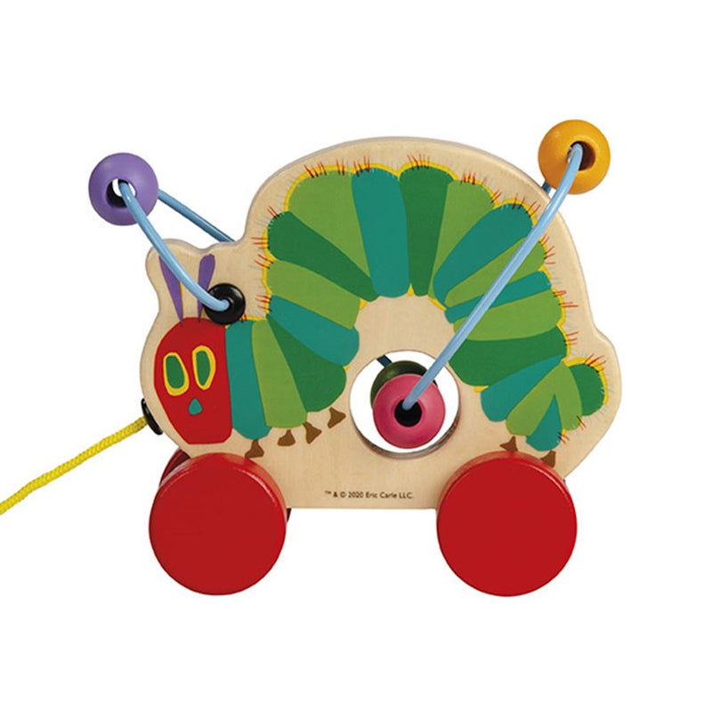 Load image into Gallery viewer, Bambolino rupsje nooitgenoeg trekfiguur hout. 0+