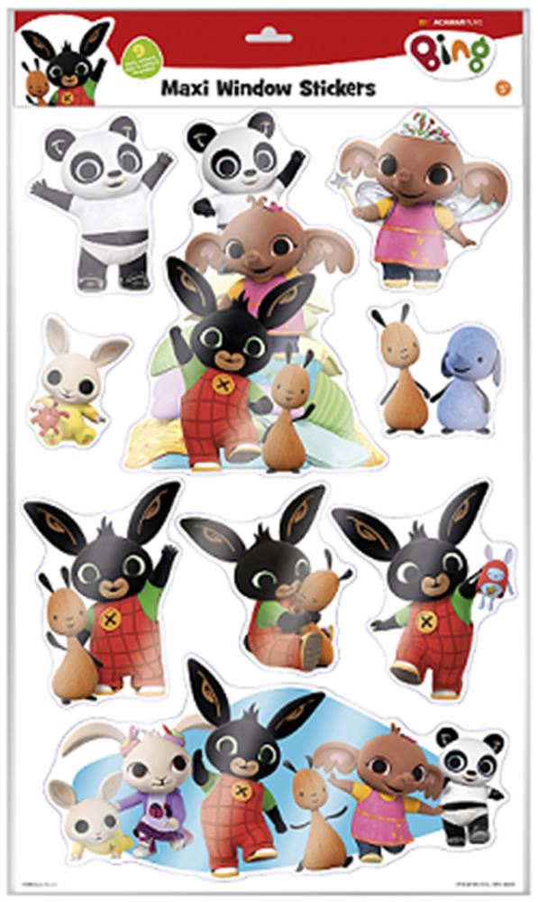 Load image into Gallery viewer, Bing raamstickers maxi. 3+. 58x33x0.2 cm