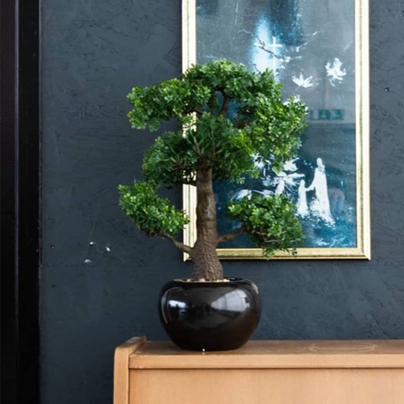 Load image into Gallery viewer, Emerald kunstplant mini bonsai ficus groen 47 cm 420006