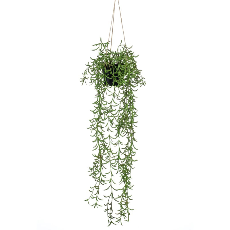 Load image into Gallery viewer, Emerald kunstplant hangend in pot senecio 70 cm