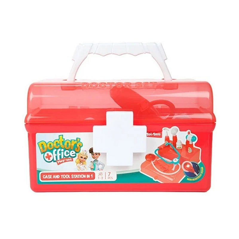 Load image into Gallery viewer, Toi-toys dokterskoffer rood met accessoires, 7dlg.