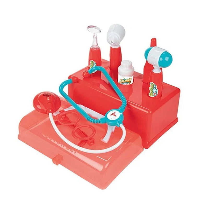 Load image into Gallery viewer, Toi-toys dokterskoffer rood met accessoires, 7dlg.
