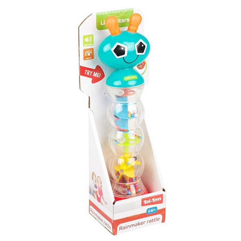 Load image into Gallery viewer, Toi-toys little stars rups rammelaar met spiegel