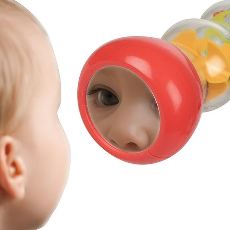 Load image into Gallery viewer, Toi-toys little stars rups rammelaar met spiegel