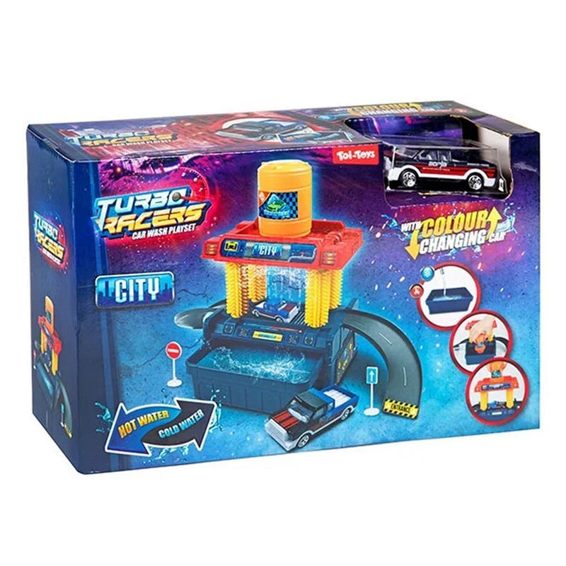 Load image into Gallery viewer, Toi-toys turbo racers car wash set