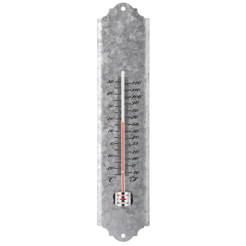 Load image into Gallery viewer, Esschert design wandthermometer 30 cm schrootzink oz10