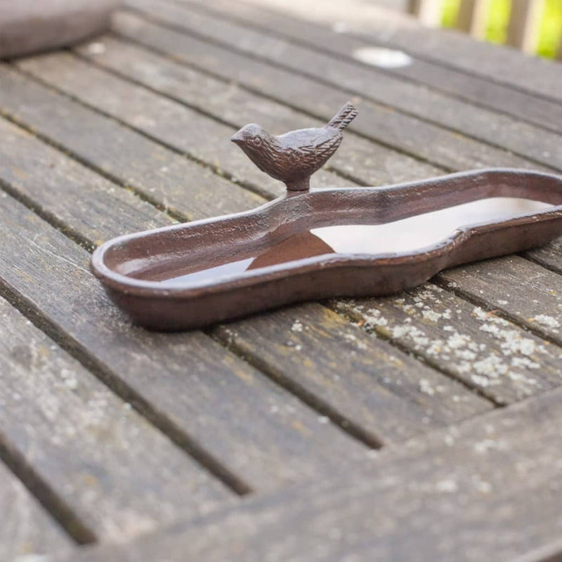 Load image into Gallery viewer, Esschert design vogelbadje gietijzer bruin br25