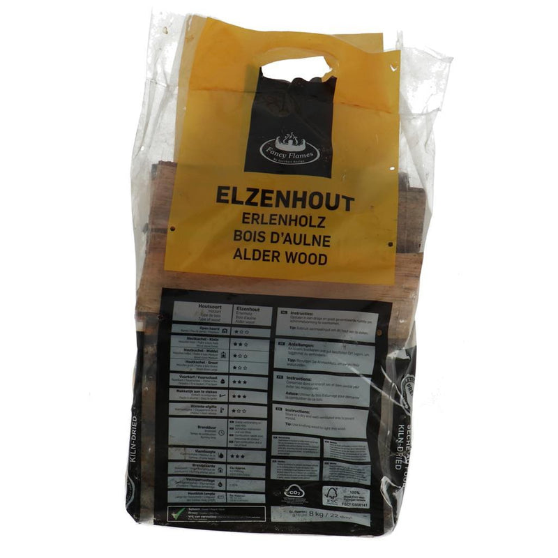 Load image into Gallery viewer, Fancy flames ovengedroogd elzenhout | 2 stuks