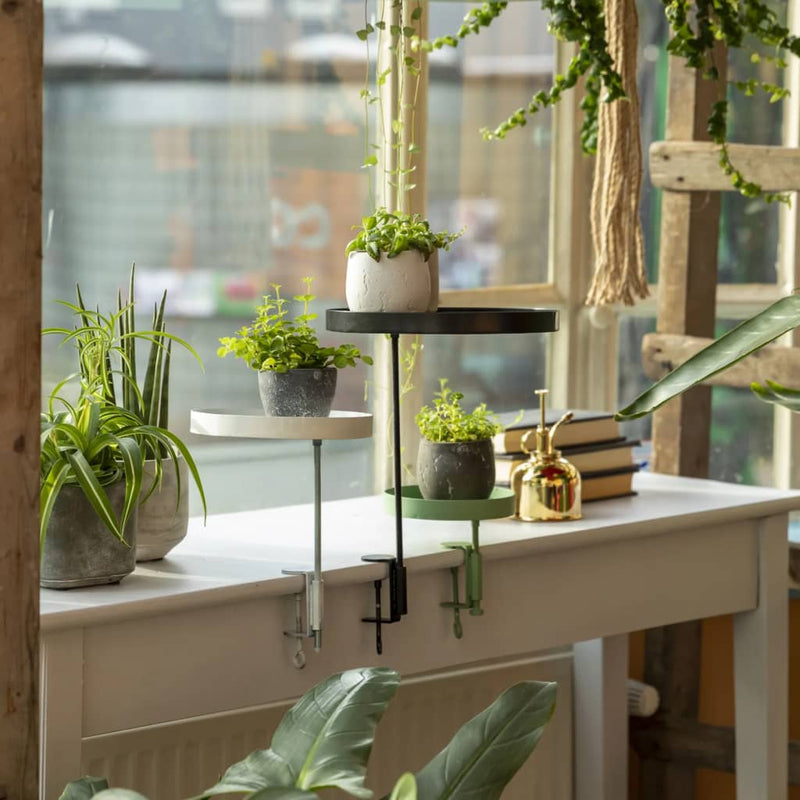 Load image into Gallery viewer, Esschert design plantenblad met klem rond s groen