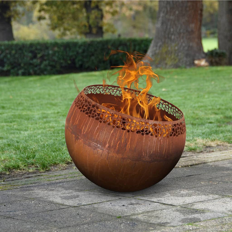 Load image into Gallery viewer, Esschert design vuurplaats bolvormig spikkels roestkleurig