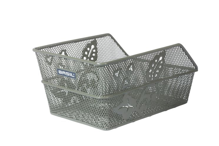 Load image into Gallery viewer, Basil Cento Flower S - fietsmand - achterop - olive green