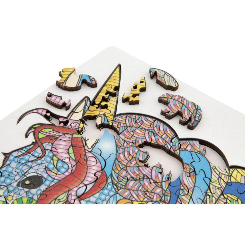 Load image into Gallery viewer, Creative craft group moxy houten puzzel eenhoorn 137 stukjes