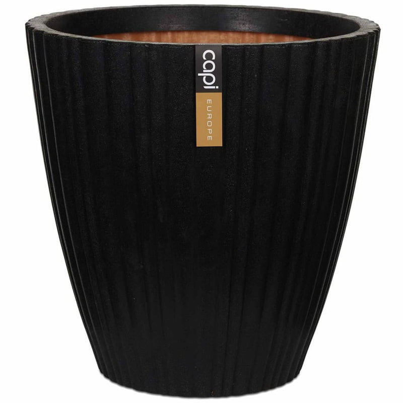 Load image into Gallery viewer, Capi bloempot urban tube taps 40x40 cm zwart kblt801