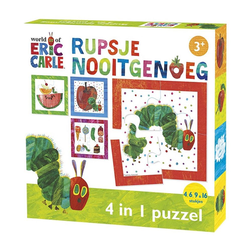 Load image into Gallery viewer, Bambolino toys rupsje nooitgenoeg puzzel, 4in1