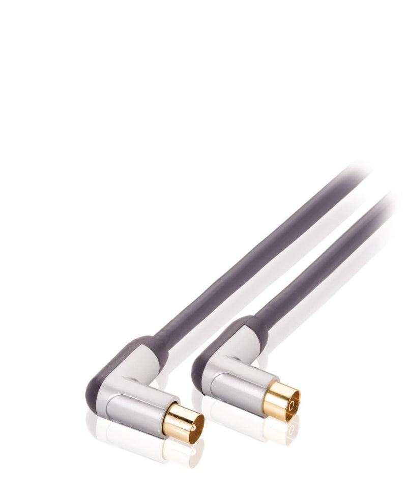 Load image into Gallery viewer, Profigold profigold prov8803 coaxkabel male gehoekt female gehoekt 3,00 m zwart