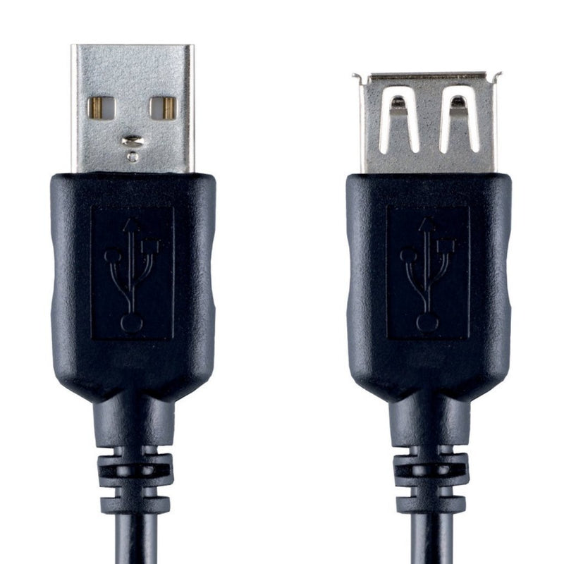 Load image into Gallery viewer, Bandridge usb 2.0 a male naar usb 2.0 a female 2 m zwart