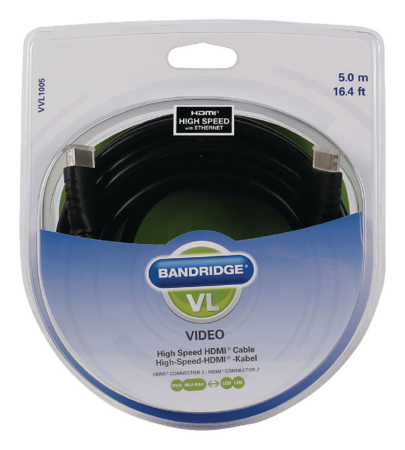 Load image into Gallery viewer, Bandridge Bandridge Vvl1005 Hdmi-hogesnelheidskabel 5.0 M