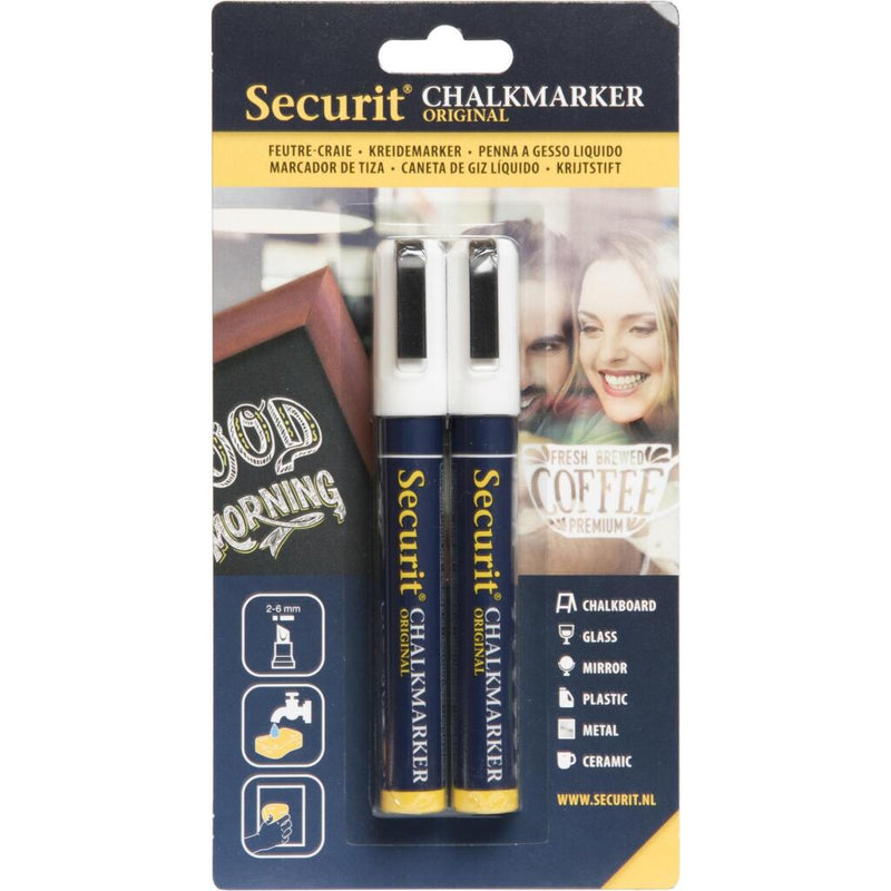 Load image into Gallery viewer, Quantore securit krijtstiften 2-6 mm wit 2 stuks