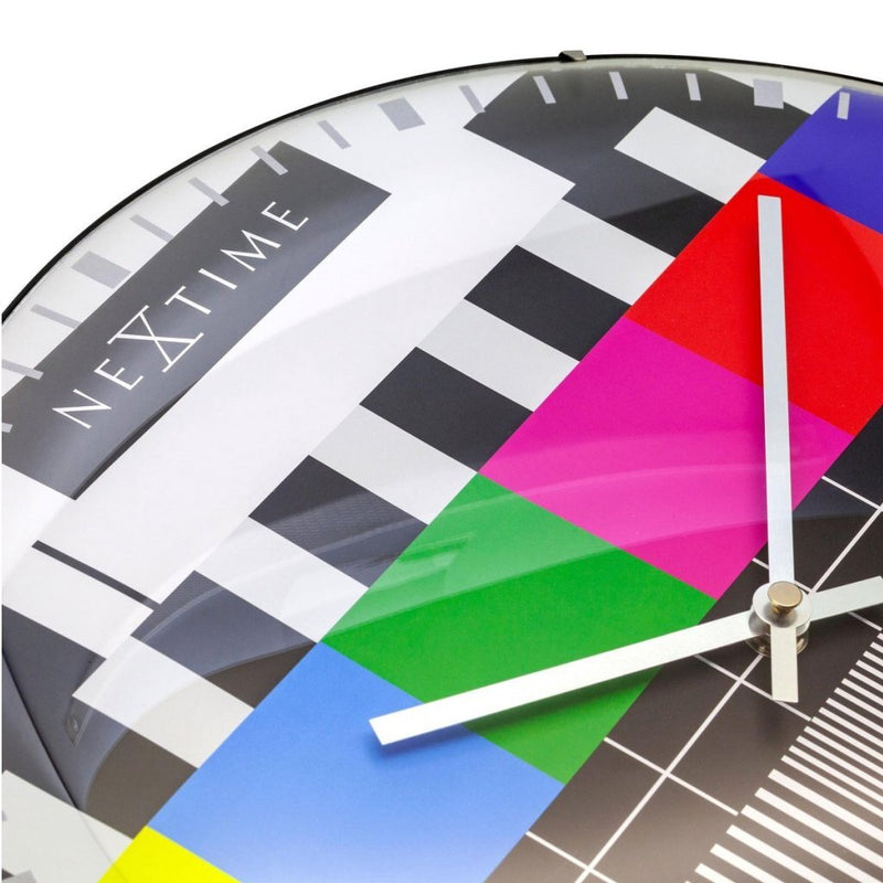 Load image into Gallery viewer, Nextime ne-3162 glazen wandklok testpage dome 35 cm
