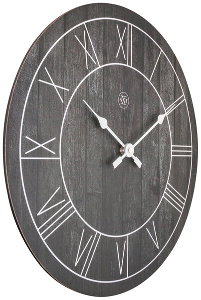 Load image into Gallery viewer, Nextime nx-7345zw wandklok nxt paul dia 40cm hout bruin
