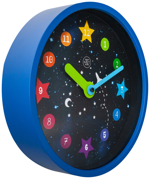 Load image into Gallery viewer, Nextime nx-7356 wandklok nxt apollo dia 30cm kunststof blauw