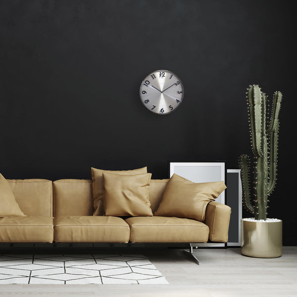 Load image into Gallery viewer, Nextime ne-3289gs metalen wandklok - 40cm -stille klok - metaal - reflection