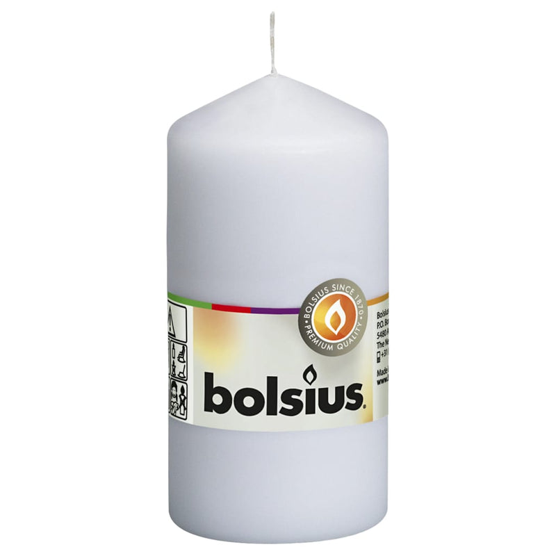 Load image into Gallery viewer, Bolsius Bolsius Stompkaarsen 10 st 120x58 mm wit