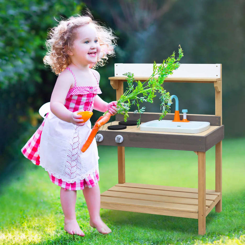 Load image into Gallery viewer, Axi axi zanden waterspeelkeuken rosa medium bruin