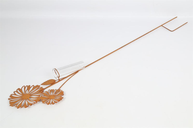 Load image into Gallery viewer, Countryfield tuinsteker met regenmeter lot roest 20,5x7xh110,5cm