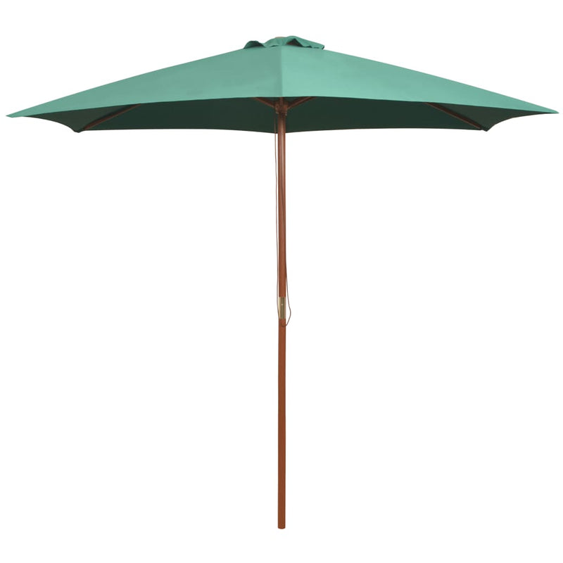 Load image into Gallery viewer, Vidaxl parasol 270x270 cm houten paal groen