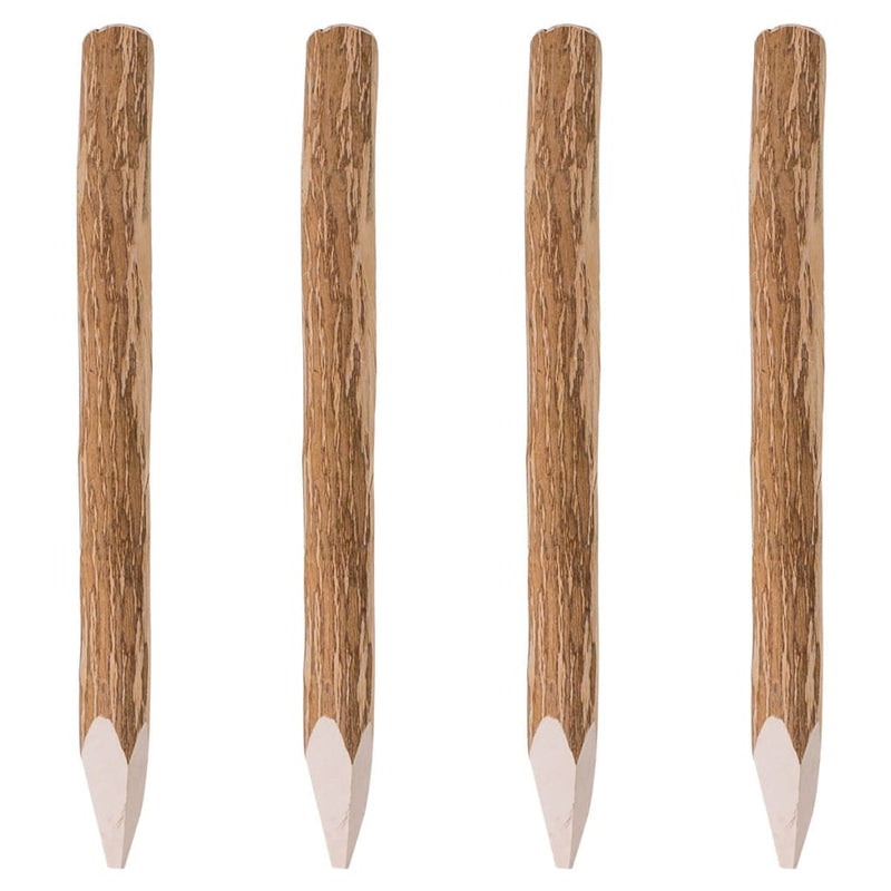 Load image into Gallery viewer, VidaXL Schuttingpalen met punt 4 st 90 cm hazelaarhout