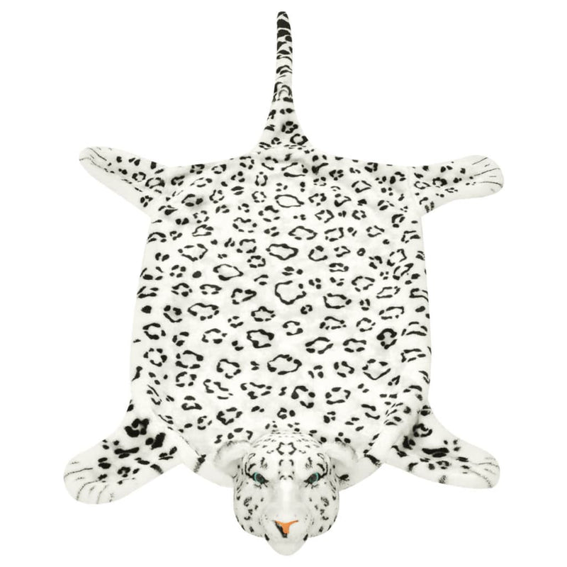 Load image into Gallery viewer, Vidaxl luipaardvloerkleed pluche 139 cm wit