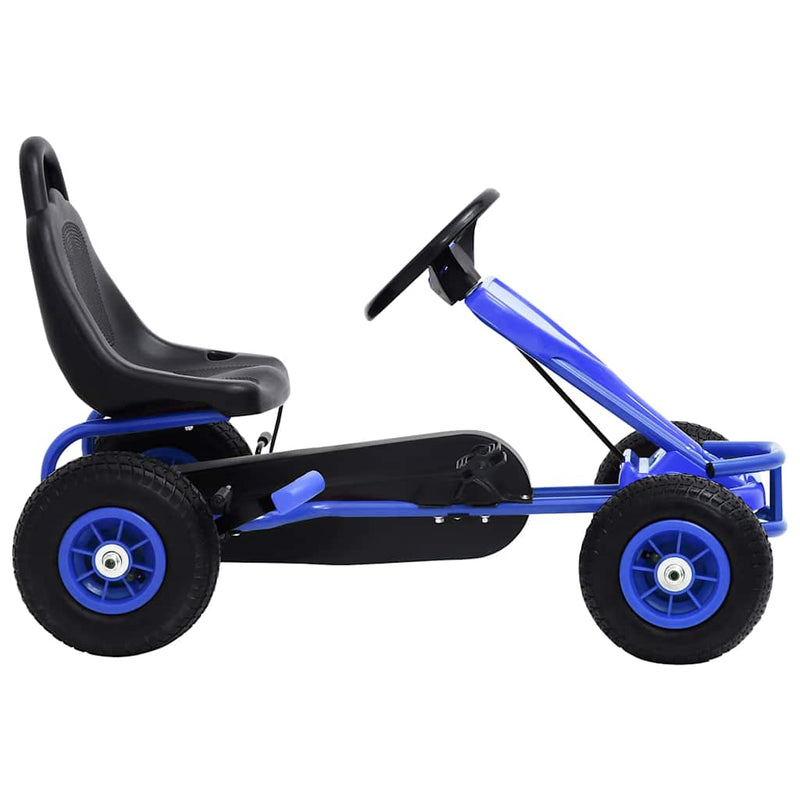 Load image into Gallery viewer, Vidaxl skelter met pedalen en pneumatische banden blauw