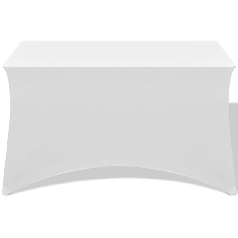 Load image into Gallery viewer, Vidaxl tafelhoes stretch wit 243x76x74 cm 2 st