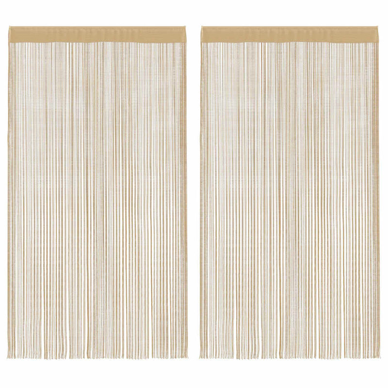 Load image into Gallery viewer, Vidaxl draadgordijnen 100x250 cm beige 2 st