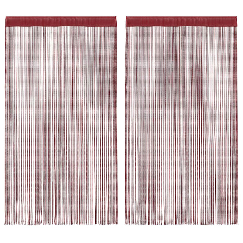 Load image into Gallery viewer, VidaXL Draadgordijnen 140x250 cm wijnrood 2 st