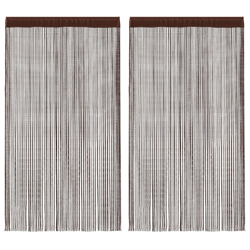 Load image into Gallery viewer, Vidaxl draadgordijnen 140x250 cm bruin 2 st