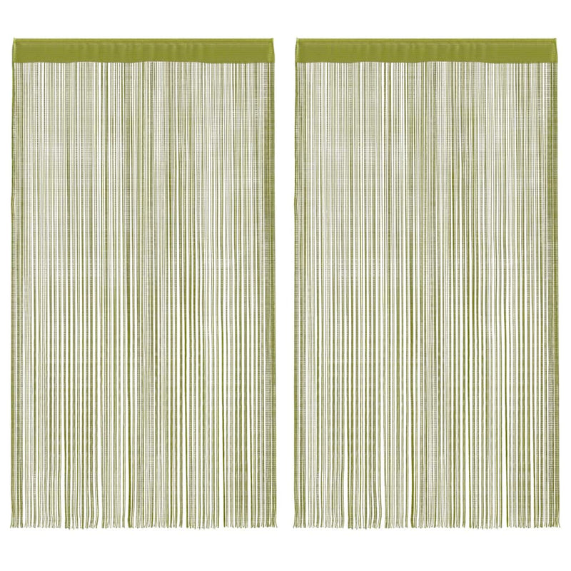 Load image into Gallery viewer, Vidaxl draadgordijnen 100x250 cm groen 2 st