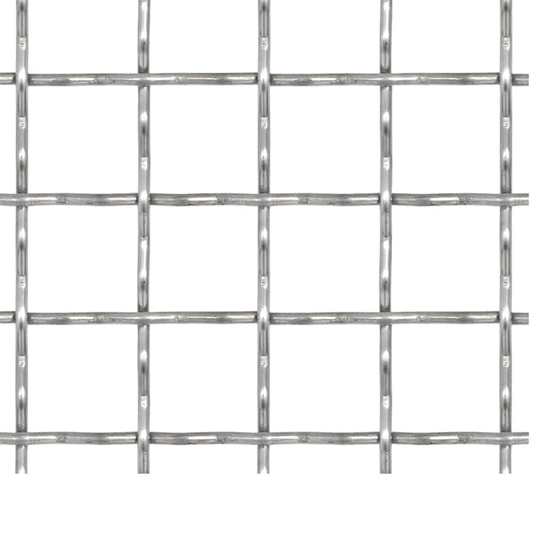 Load image into Gallery viewer, Vidaxl draadhek geweven gaas 50x50 cm 21x21x2,5 mm roestvrij staal