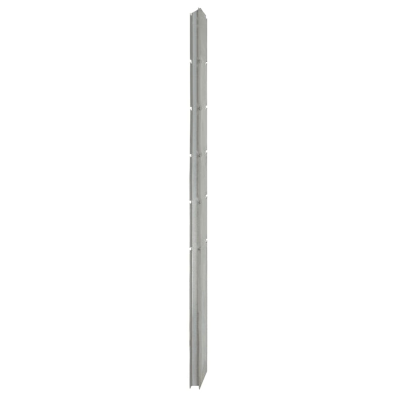 Load image into Gallery viewer, VidaXL Schanskorfpaal 160 cm gegalvaniseerd staal zilverkleurig