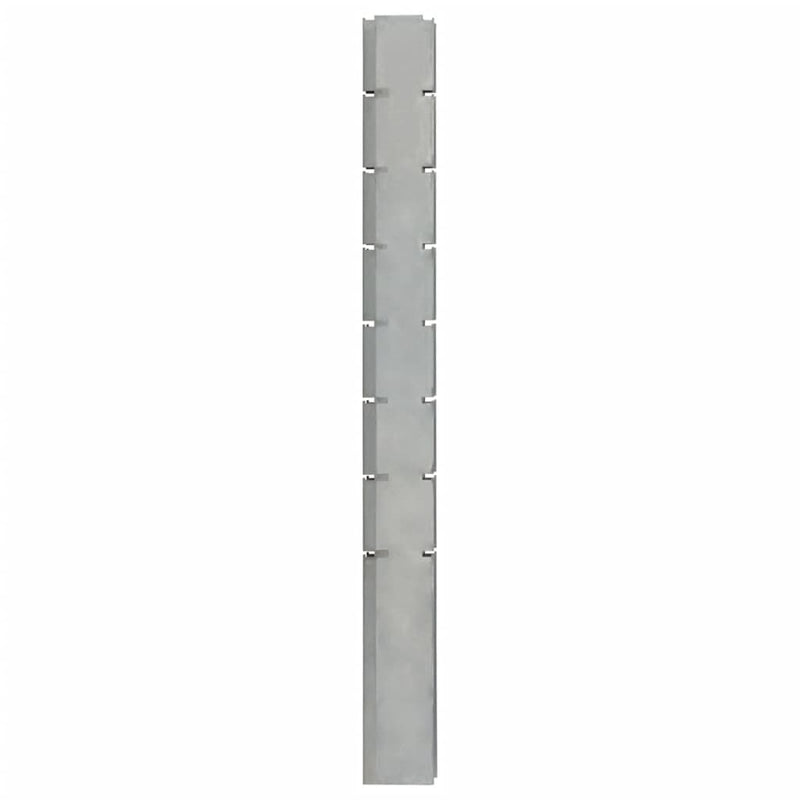 Load image into Gallery viewer, VidaXL Schanskorfpaal 200 cm gegalvaniseerd staal zilverkleurig