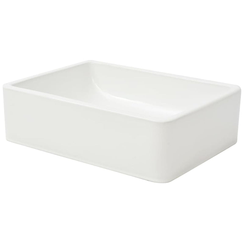 Load image into Gallery viewer, Vidaxl wastafel wit 41x30x12 cm keramiek