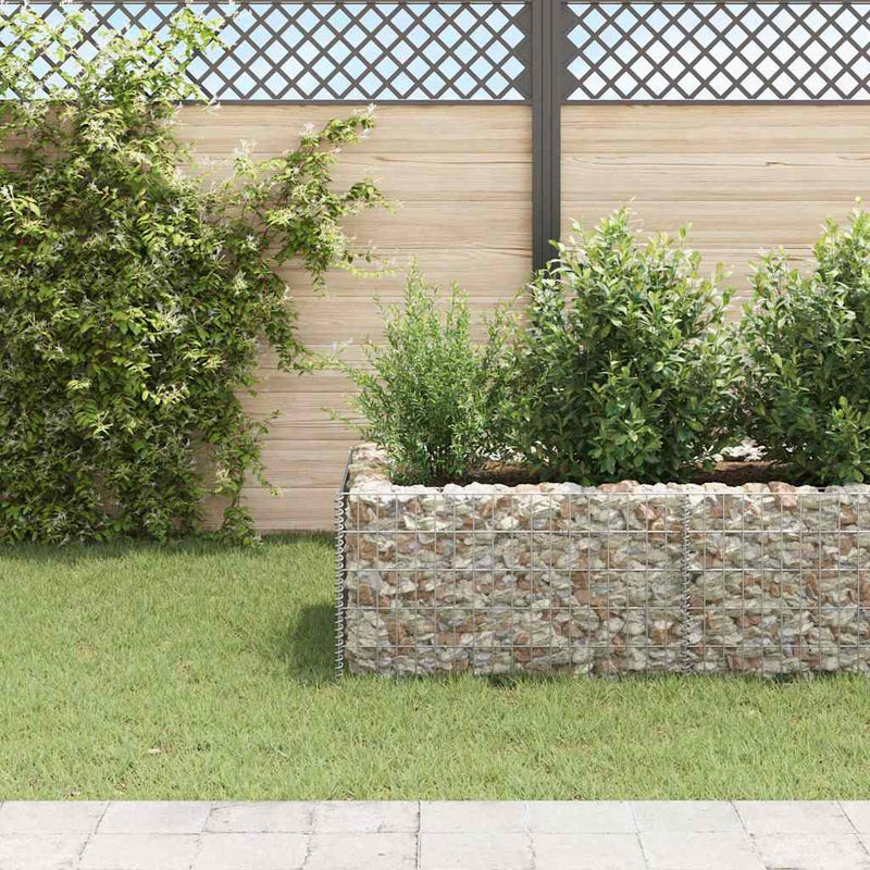 Load image into Gallery viewer, Vidaxl gabion plantenbak verhoogd 360x90x50 cm staal