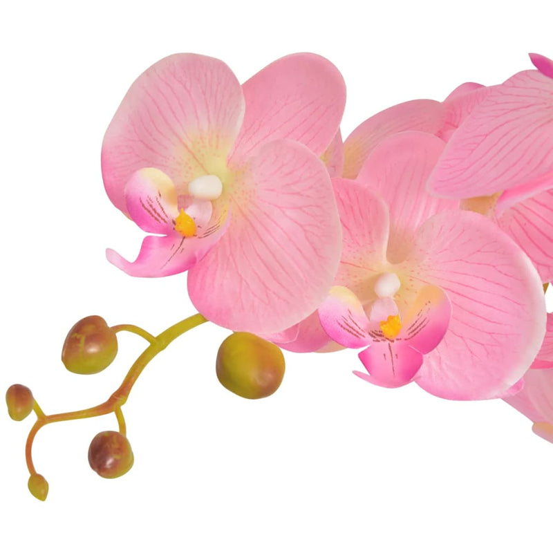 Load image into Gallery viewer, Vidaxl kunstplant orchidee met pot 75 cm roze