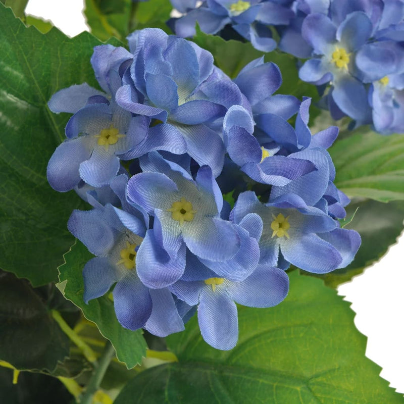 Load image into Gallery viewer, Vidaxl kunst hortensia plant met pot 60 cm blauw