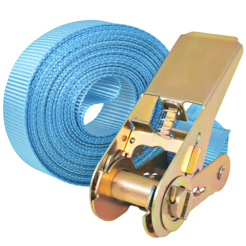 Load image into Gallery viewer, Vidaxl spanbanden 0,8 ton 4mx25mm blauw 10 st