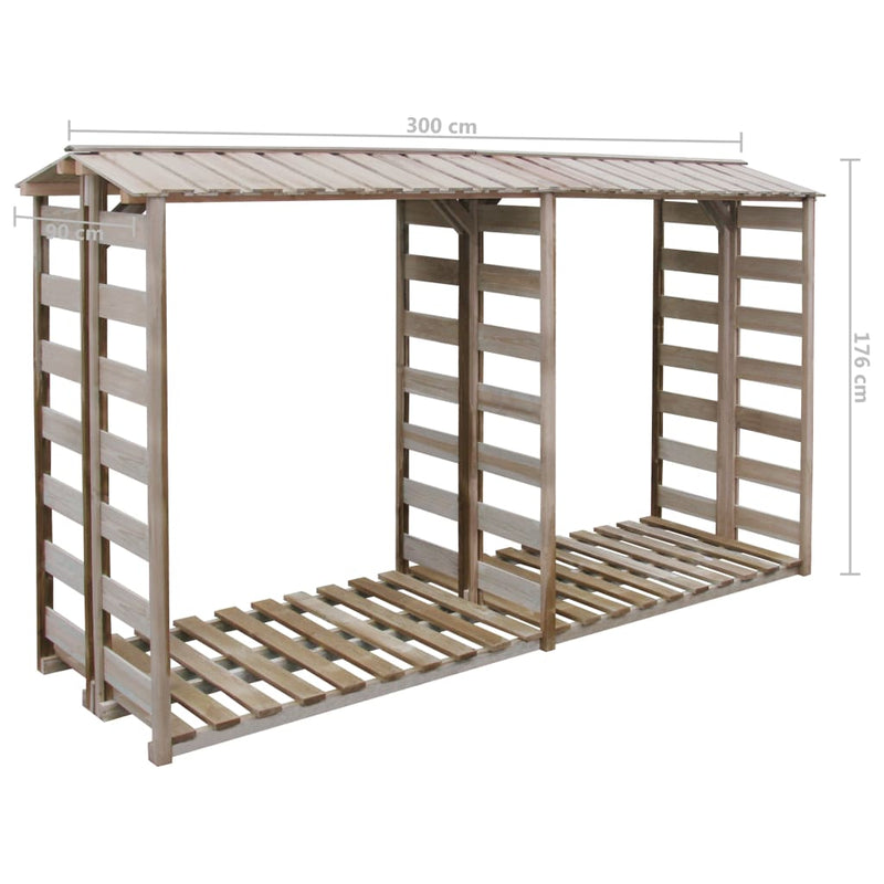 Load image into Gallery viewer, VidaXL Haardhoutopslag 300x90x176 cm geïmpregneerd grenenhout