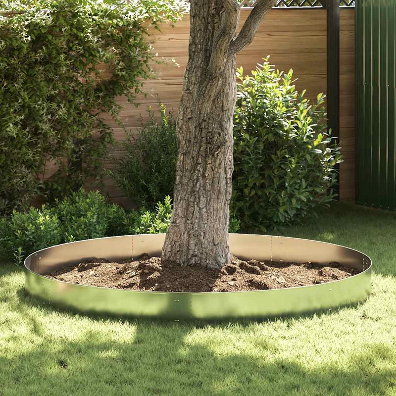 Load image into Gallery viewer, Vidaxl grasboorden 100x19 cm gegalvaniseerd staal 5 st