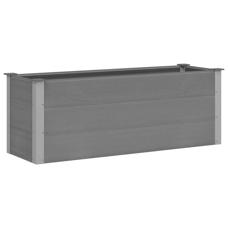 Load image into Gallery viewer, Vidaxl plantenbak verhoogd 150x50x54 cm hkc grijs
